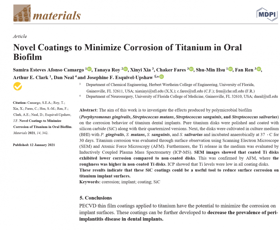 Novel Coatings to Minimize Oral Biofilm_25.10.22